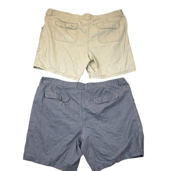Croft & Barrow Mens Cargo Shorts Size 50 Lot of Two 2 Casual Summer Outdoors - Picture 2 of 14